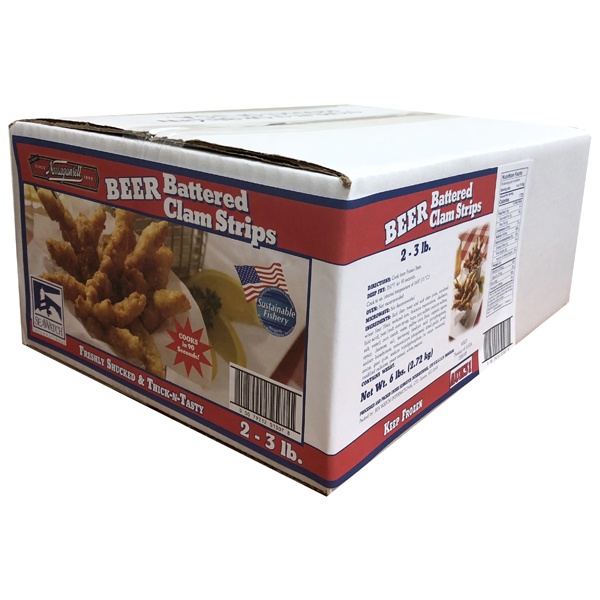 slide 1 of 1, Sea Watch Beer Battered Clam Strips, 2 ct; 48 oz