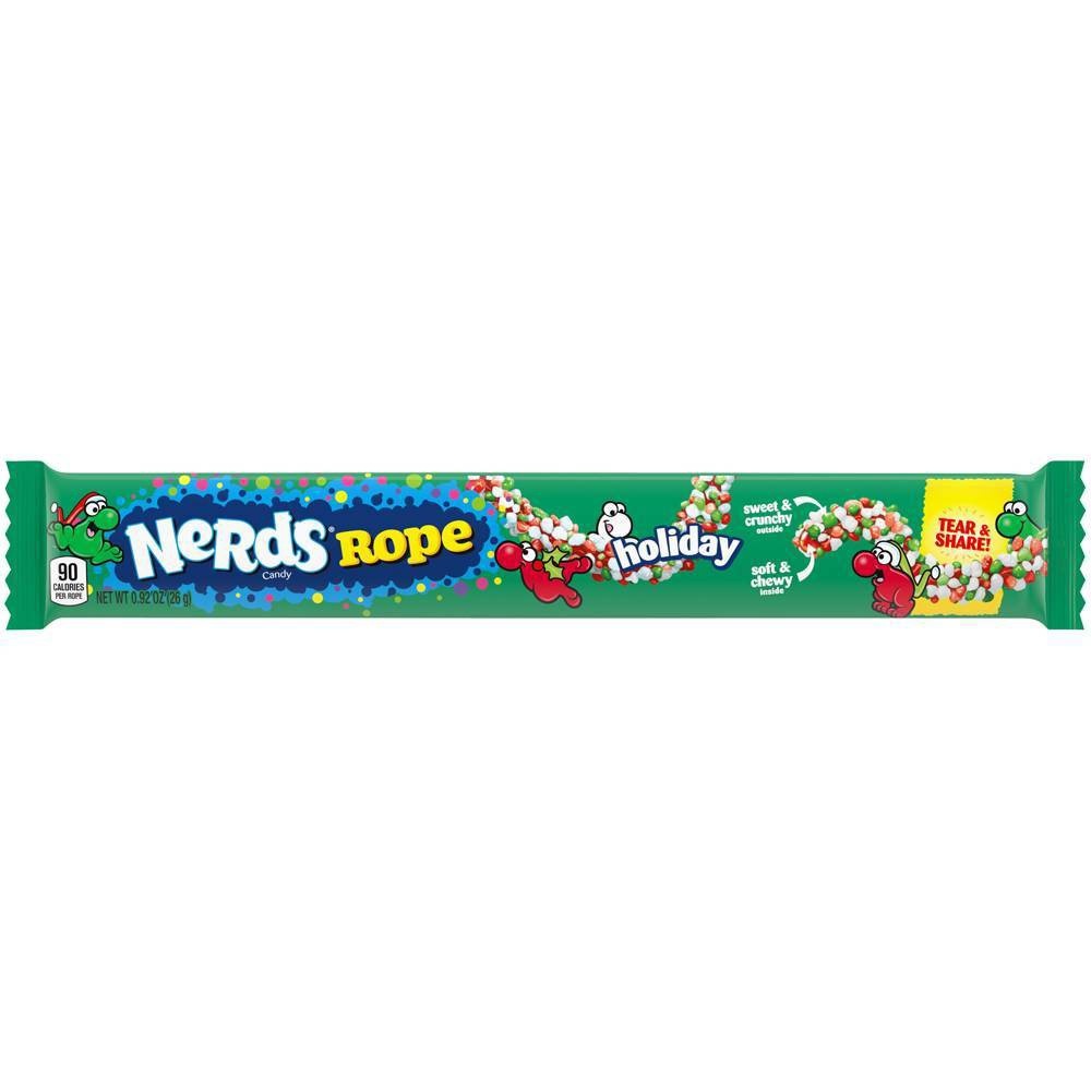 slide 1 of 1, Nerds Rope Holiday Candy., 0.92000002 oz