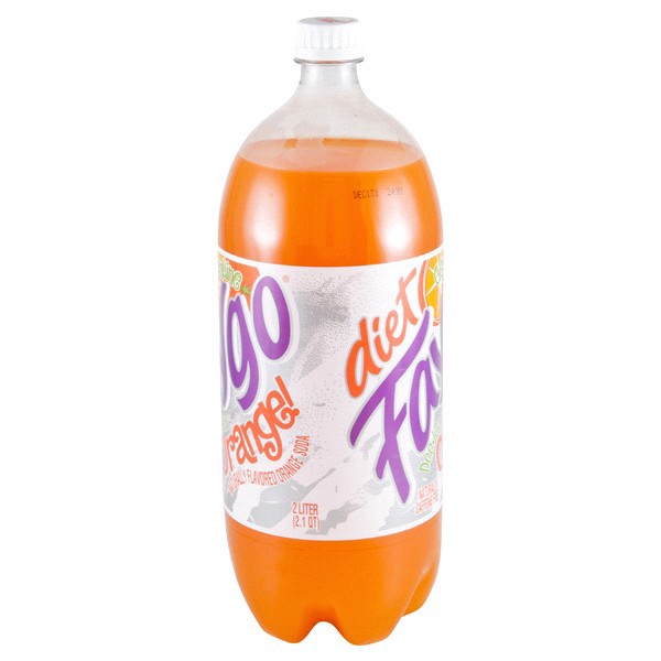 slide 4 of 13, Faygo Diet Orange bottle, 67.6 fl oz