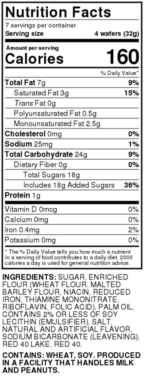slide 9 of 9, That's Smart! Strawberry Sugar Wafers, 8 oz
