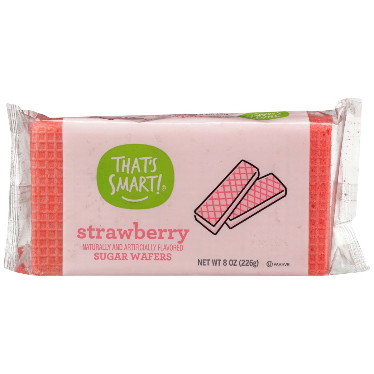 slide 5 of 9, That's Smart! Strawberry Sugar Wafers, 8 oz