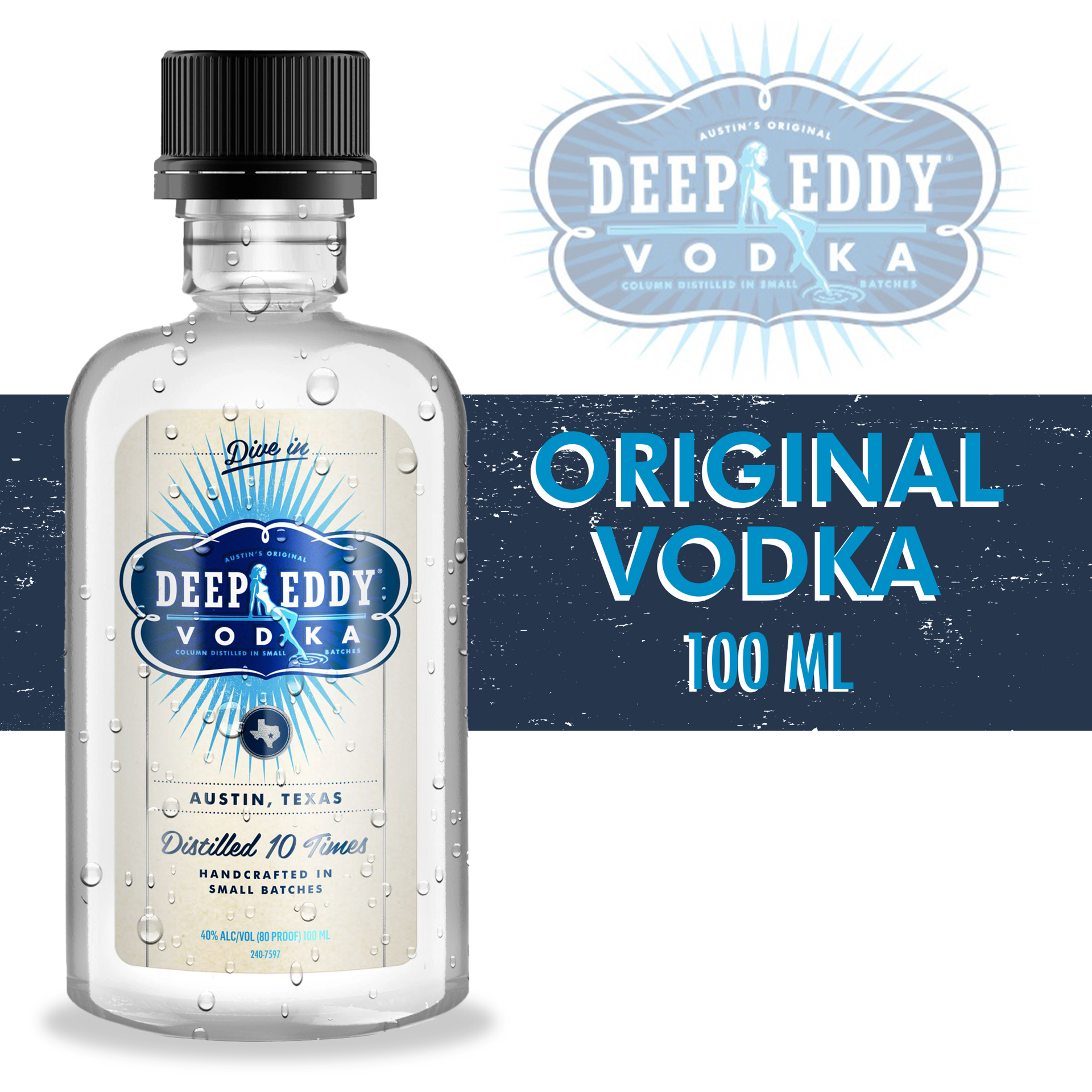 slide 2 of 3, Deep Eddy Original Vodka, 100 ml