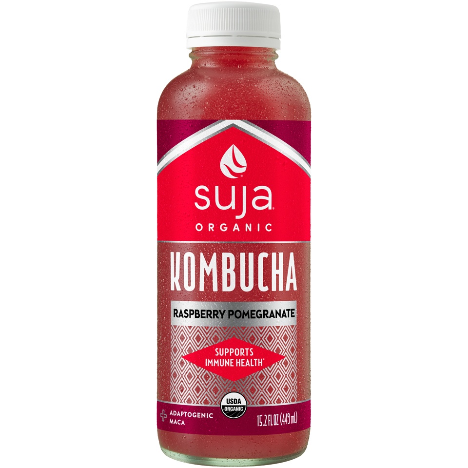 slide 1 of 1, Suja Organic Raspberry Pomegranate Kombucha, 15.2 fl oz