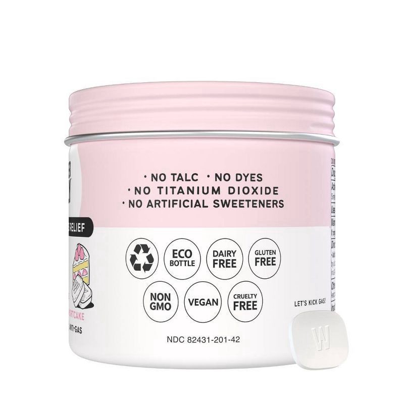 slide 7 of 7, Wonderbelly Strawberry Shortcake Gas Relief, 42 ct