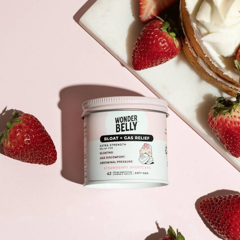 slide 5 of 7, Wonderbelly Strawberry Shortcake Gas Relief, 42 ct