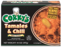 slide 1 of 1, Corky's Tamales & Chili, 14 oz