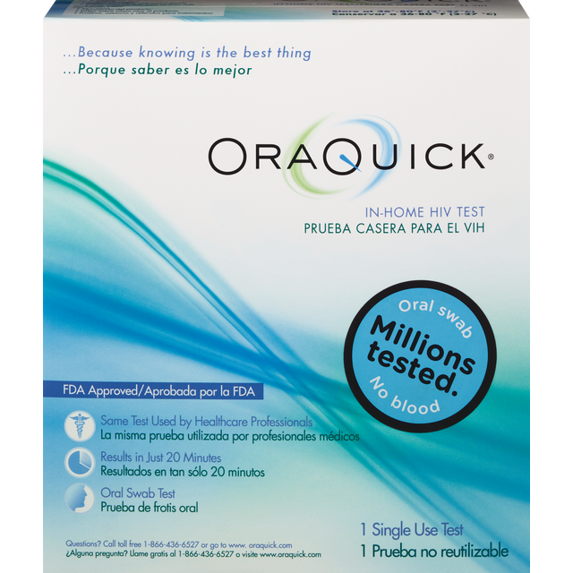 slide 1 of 1, OraQuick At Home Hiv Test, 1 ct