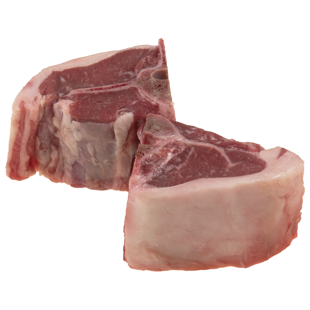 slide 1 of 1, Fresh American Porterhouse Thick Cut Lamb Loin Chops, per lb