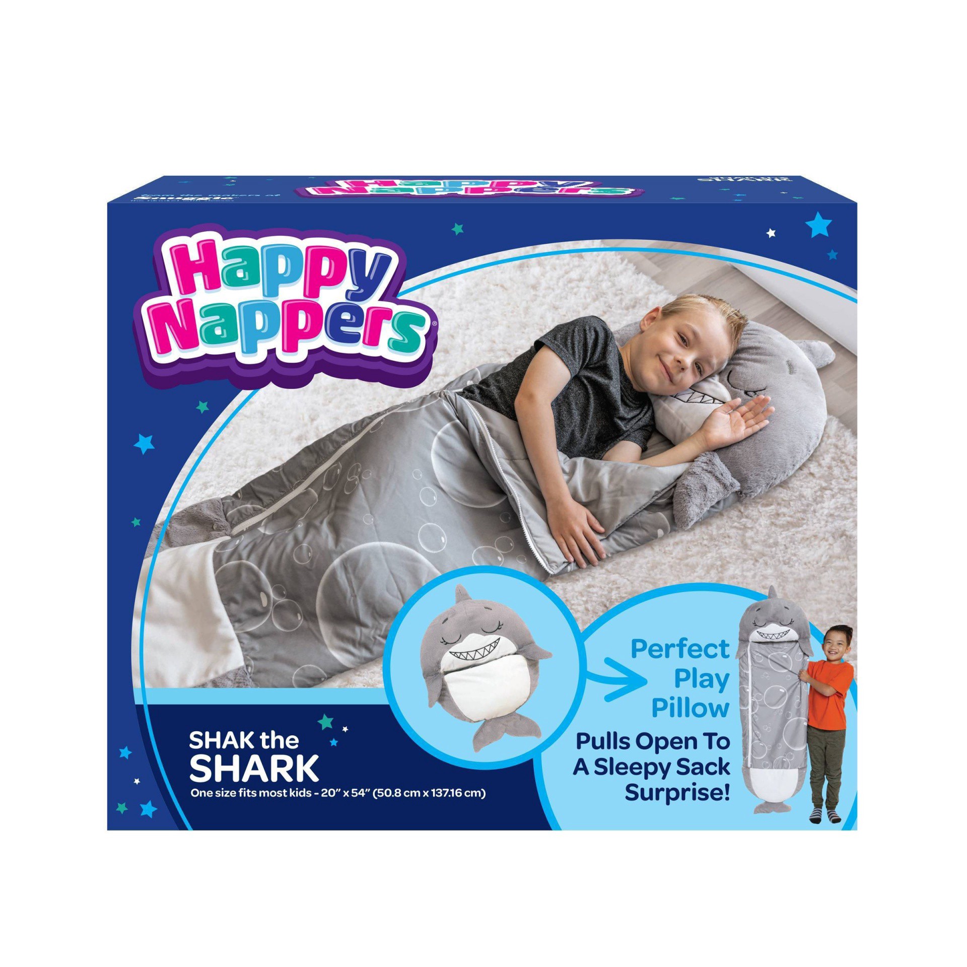 slide 1 of 10, As Seen on TV Happy Nappers Shark - Twin, 1 ct