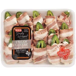 H-E-B Simply Wrapped Cream Cheese Jalapeño Poppers - Texas-Size Pack