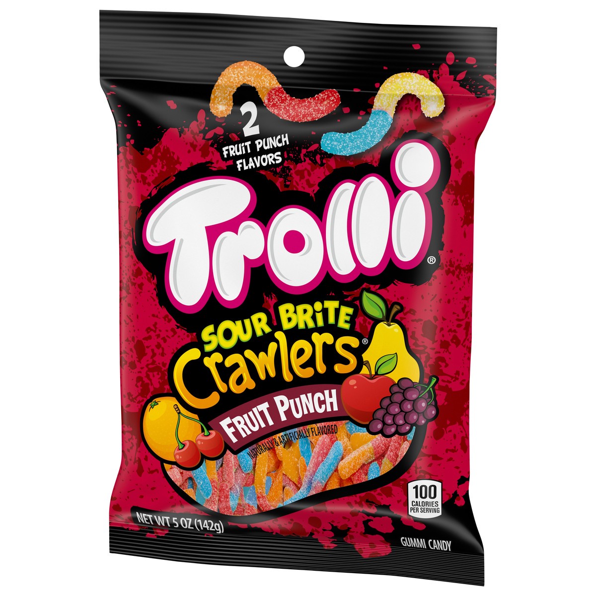 slide 10 of 12, Trolli Sour Brite Crawlers Fruit Punch Gummi Candy 5 oz, 5 oz