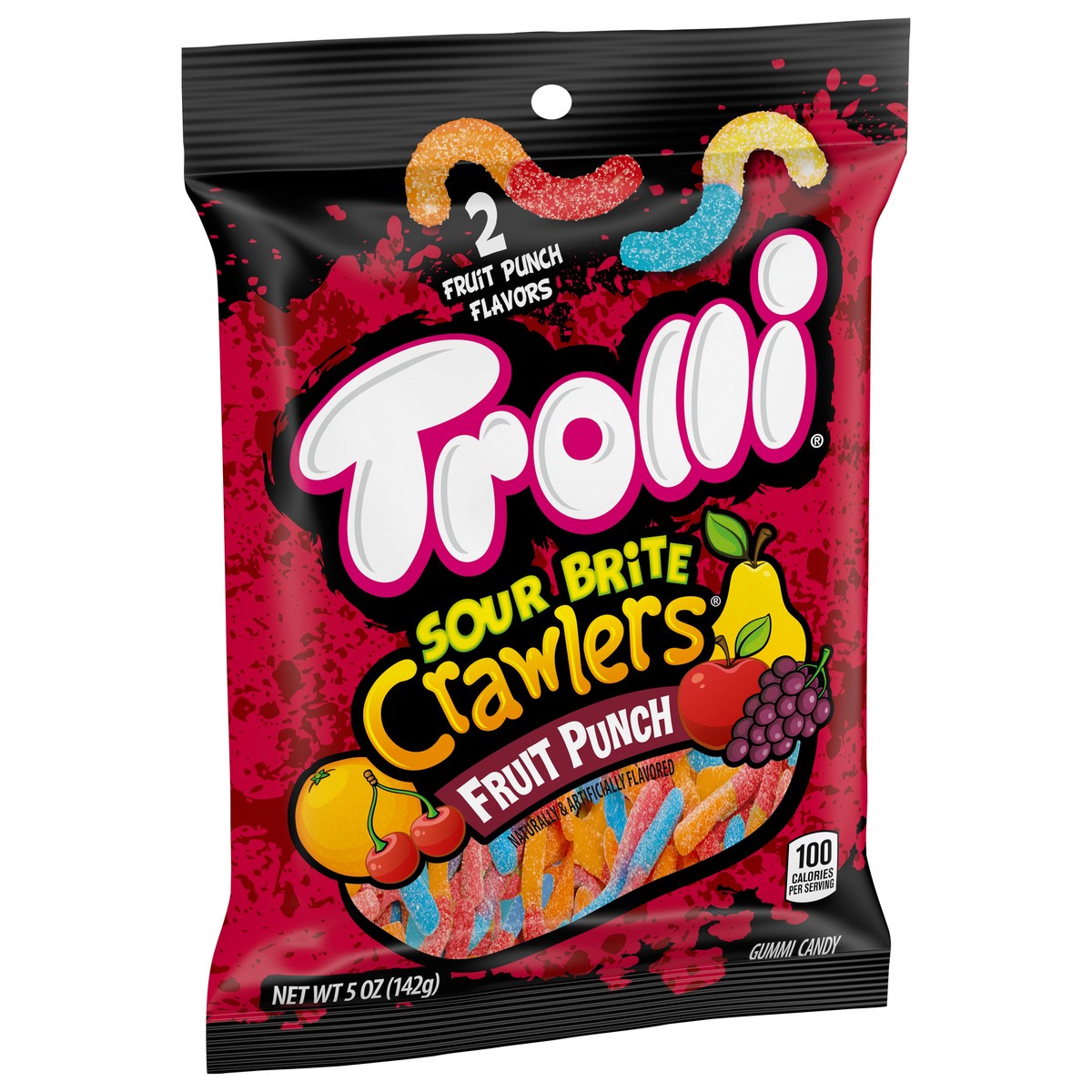 slide 11 of 12, Trolli Sour Brite Crawlers Fruit Punch Gummi Candy 5 oz, 5 oz