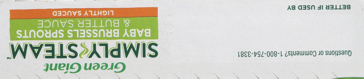 slide 8 of 9, Green Giant Simply Steam Lightly Sauced Baby Brussels Sprouts & Butter Sauce 10 oz, 10 oz