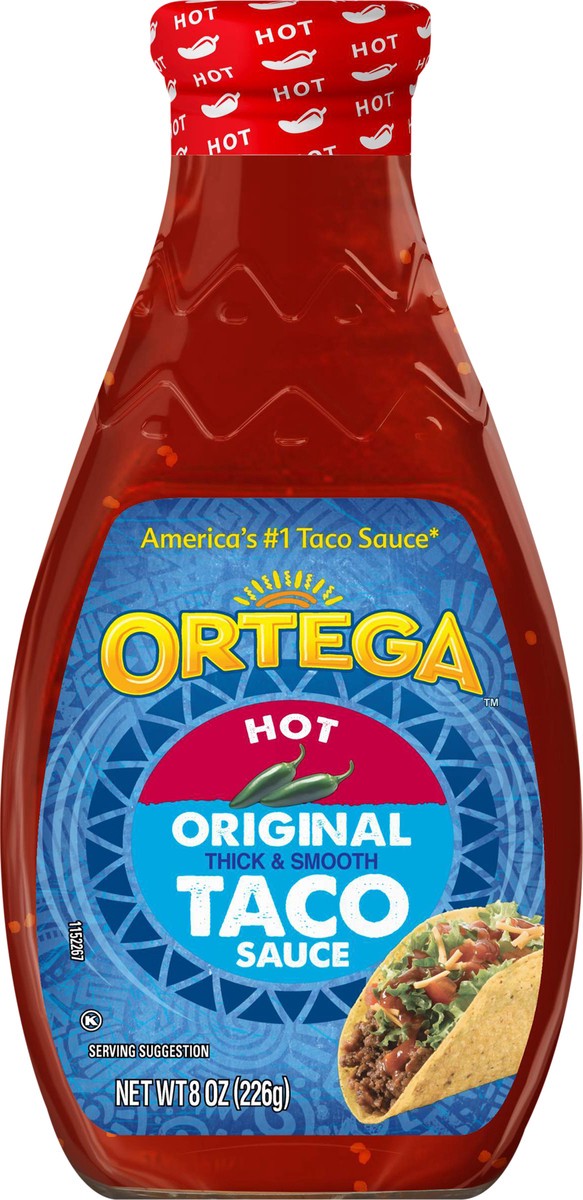 slide 4 of 11, Ortega Hot Thick & Smooth Original Taco Sauce - 8 oz, 8 oz