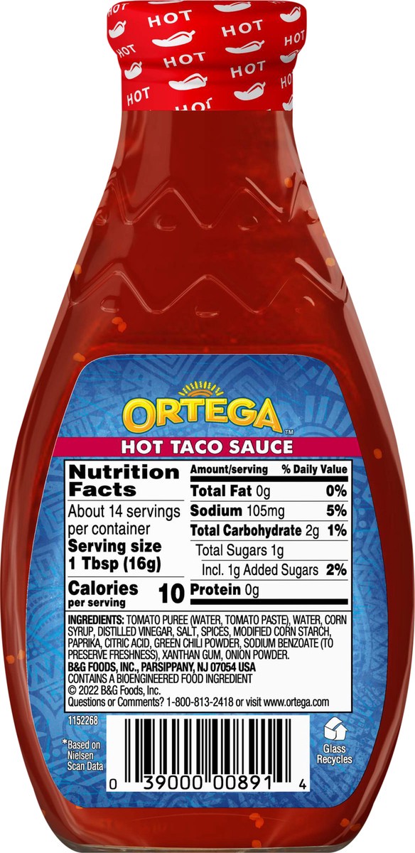 slide 2 of 11, Ortega Hot Thick & Smooth Original Taco Sauce - 8 oz, 8 oz