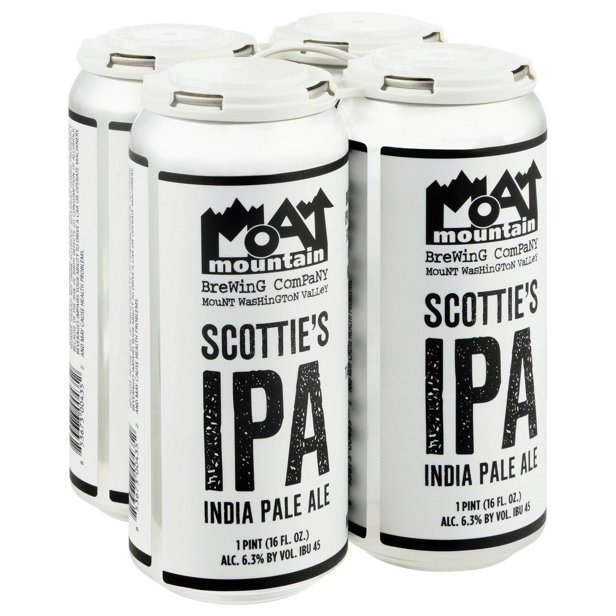 slide 3 of 4, Moat Mountain Brewing Company Scottie's IPA Beer 4 - 1 pt Cans, 4 ct