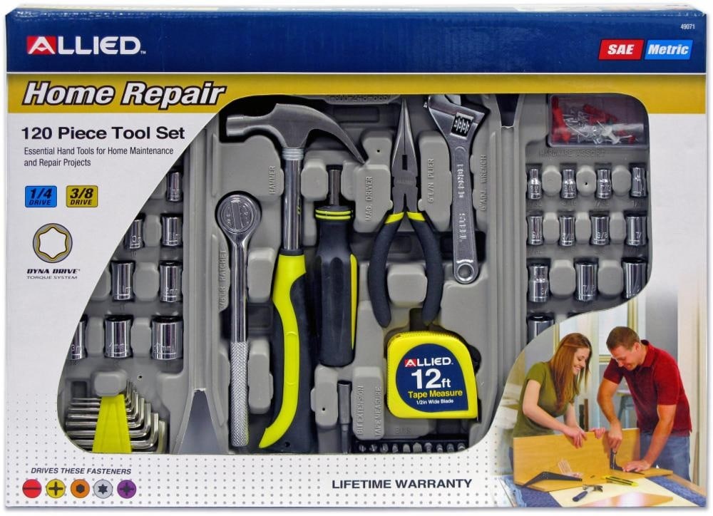 slide 1 of 1, Allied Home Repair 120-Piece Tool Set, 1 ct