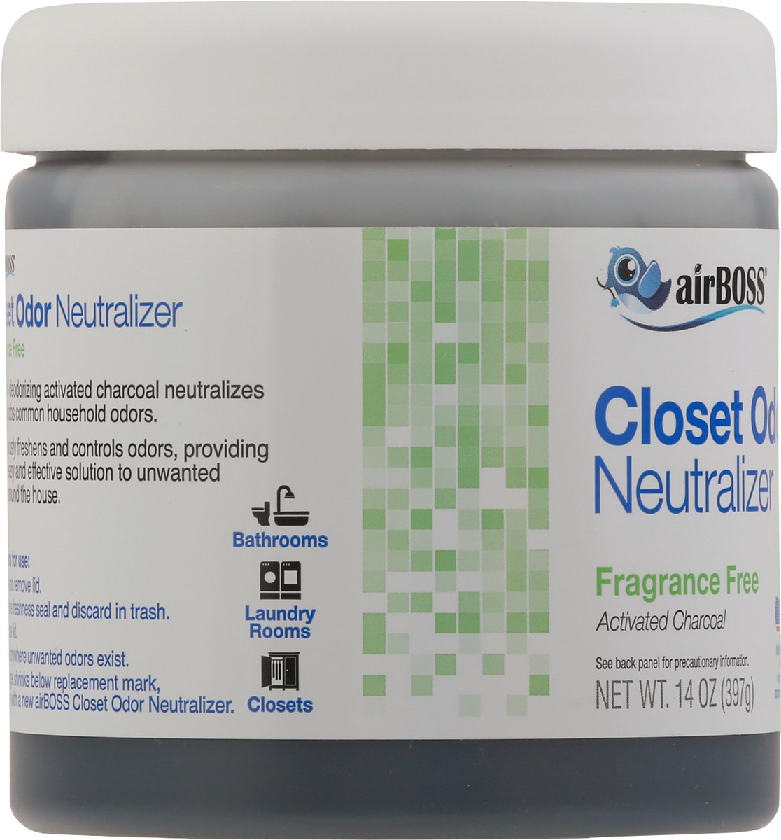 slide 12 of 12, airBoss Closet Fragrance Free Odor Neutralizer 14 oz, 14 oz