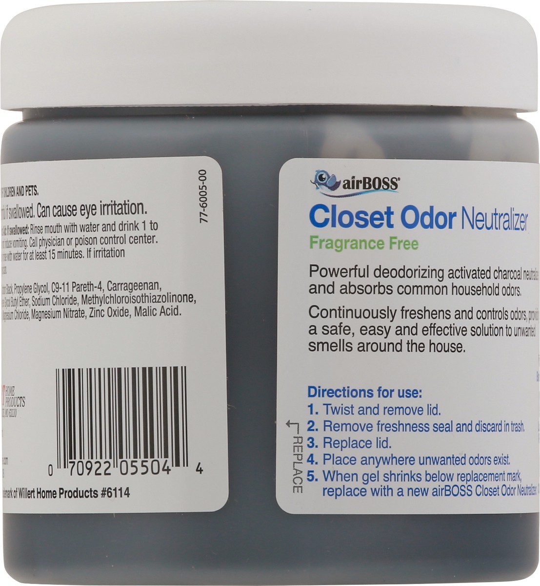 slide 4 of 12, airBoss Closet Fragrance Free Odor Neutralizer 14 oz, 14 oz