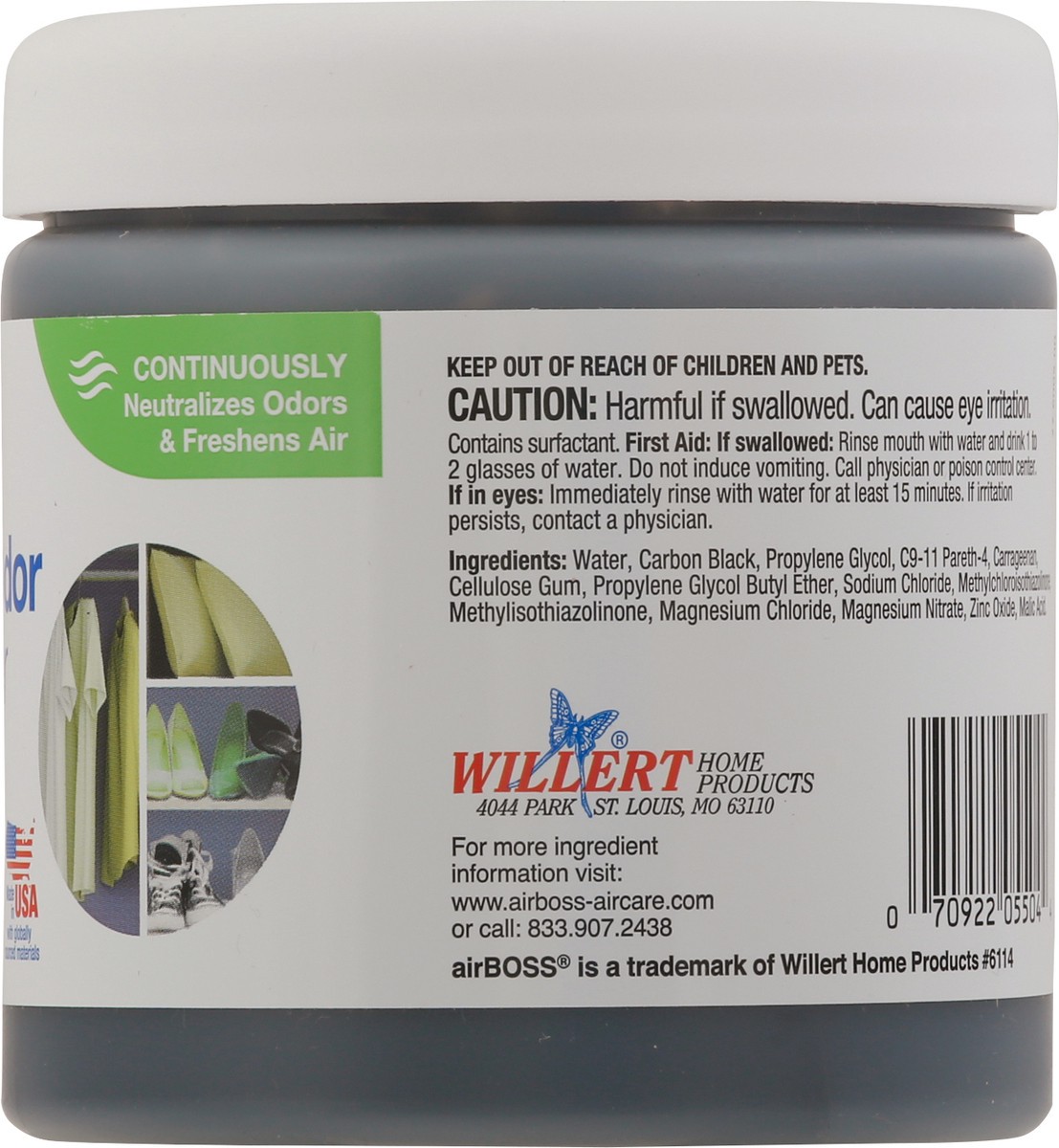 slide 8 of 12, airBoss Closet Fragrance Free Odor Neutralizer 14 oz, 14 oz