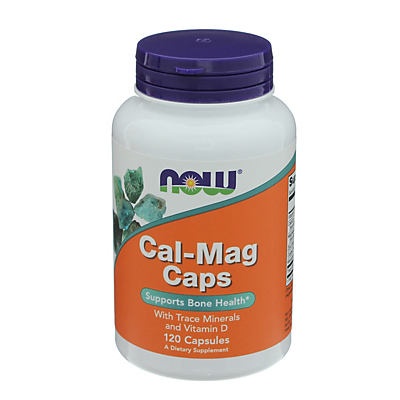 slide 1 of 2, NOW Cal-Mag Capsules, 120 ct