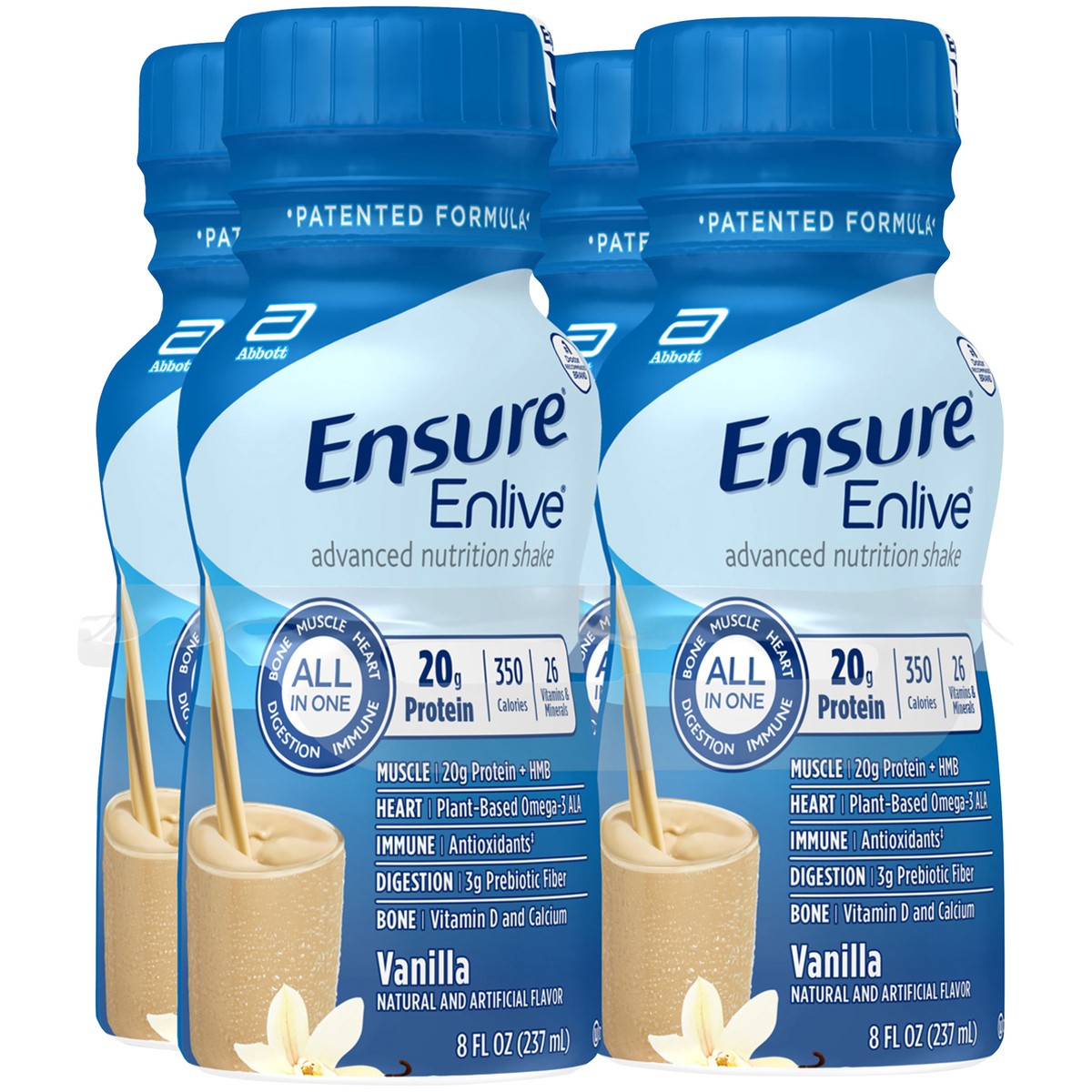 slide 3 of 9, Ensure Enlive Advanced Meal Replacement Shake Vanilla Ready-to-Drink - 32 fl oz, 4 ct; 8 fl oz