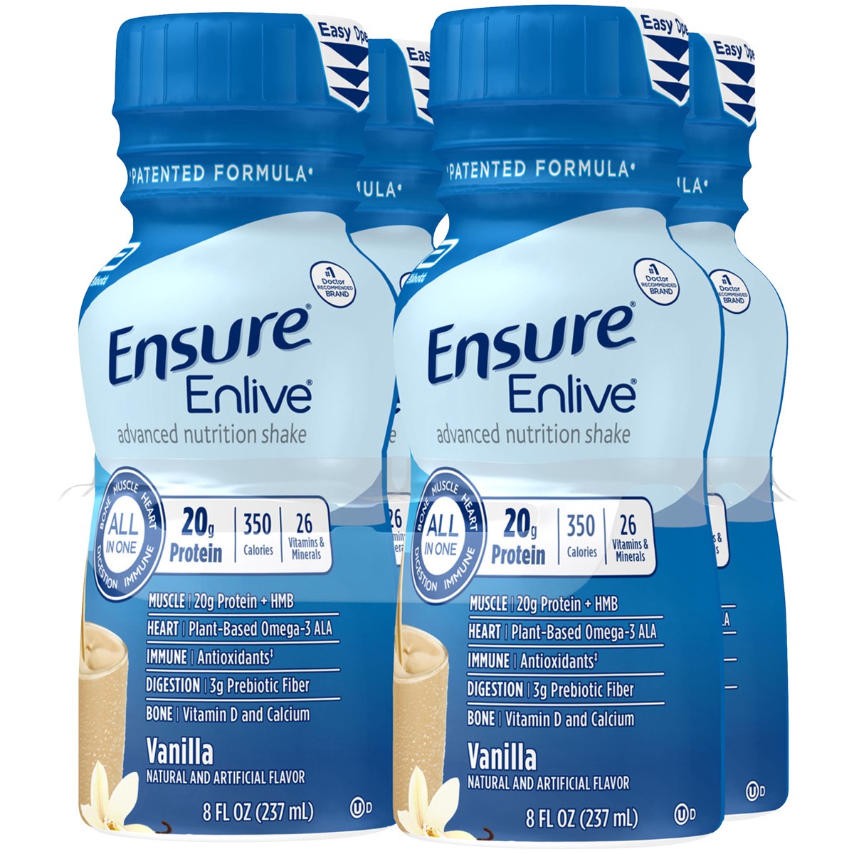 slide 4 of 9, Ensure Enlive Advanced Meal Replacement Shake Vanilla Ready-to-Drink - 32 fl oz, 4 ct; 8 fl oz