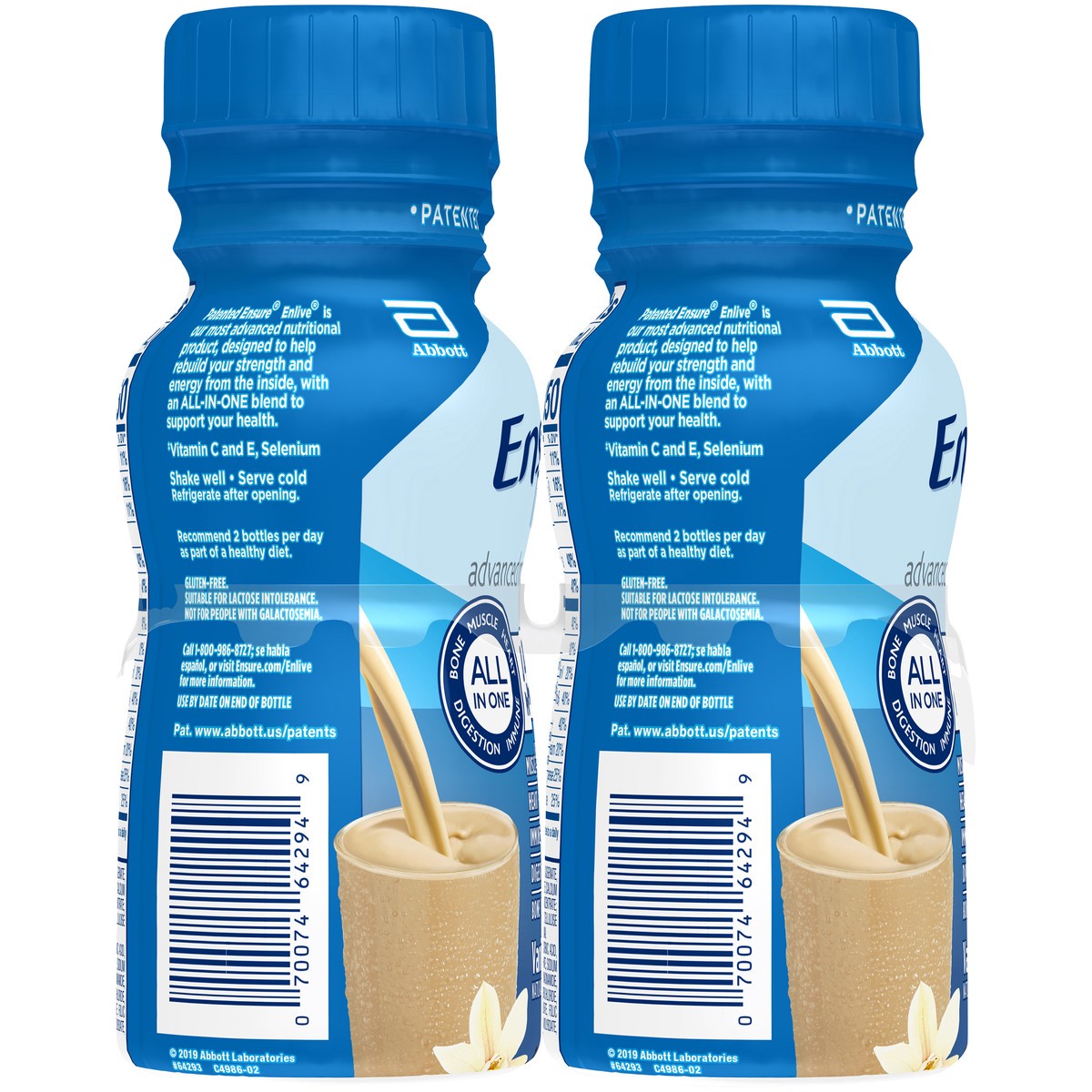 slide 7 of 9, Ensure Enlive Advanced Meal Replacement Shake Vanilla Ready-to-Drink - 32 fl oz, 4 ct; 8 fl oz