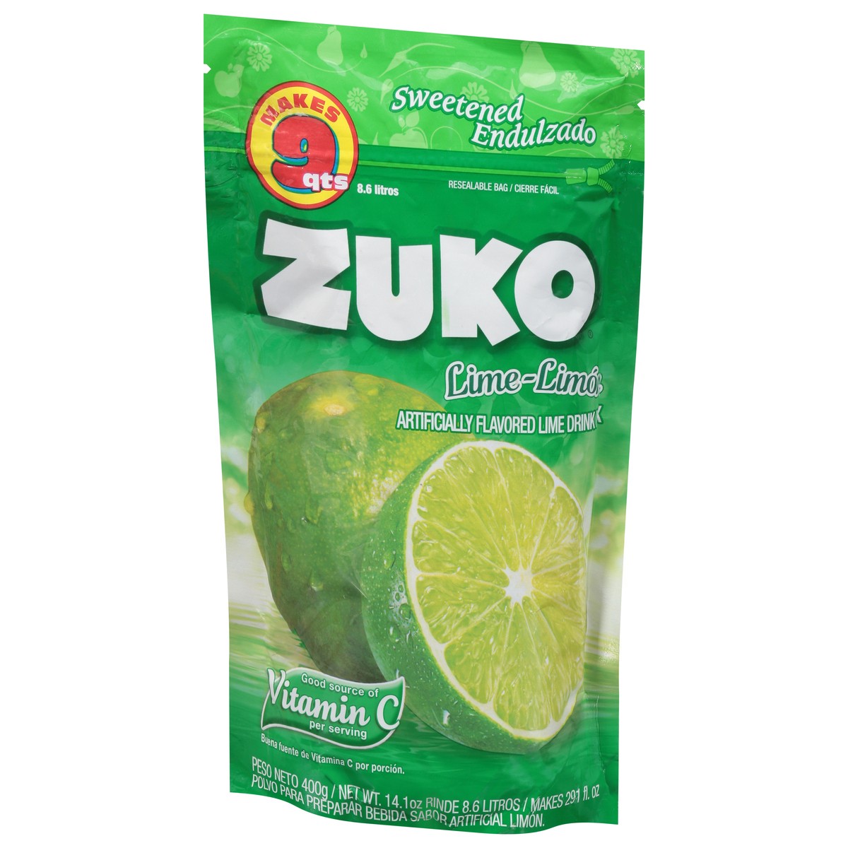 slide 3 of 13, Zuko Lime-Limon Drink Mix - 14.1 oz, 14.1 oz