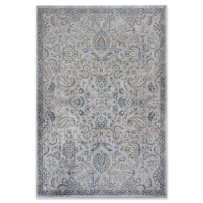 slide 1 of 2, KAS Provence Mahal Area Rug - Silver/Blue, 5 ft 3 in x 7 ft 7 in