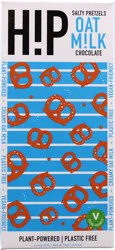 Hip Chocolate Salted Pretzel Oat Milk Chocolate Bar