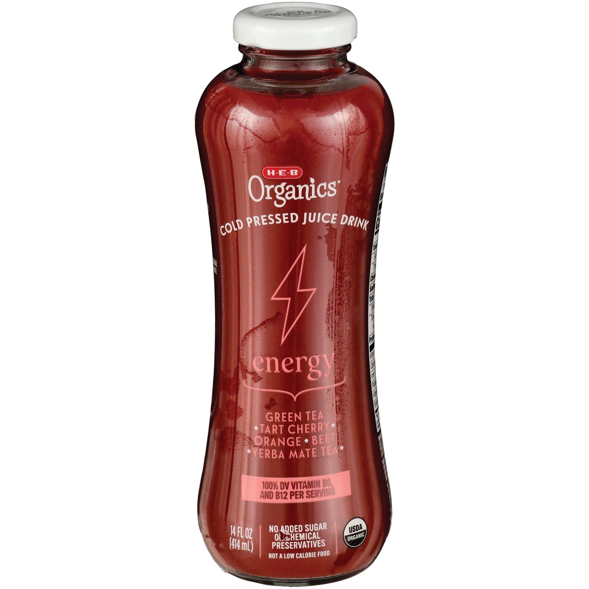 slide 1 of 1, H-E-B Organics Energy Cold Pressed Juice, 14 oz
