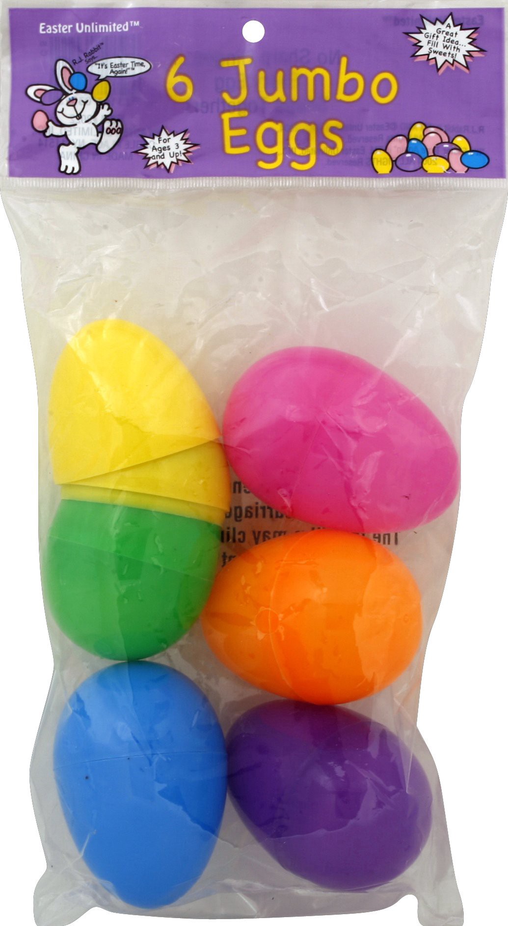 slide 1 of 1, Holiday Times Easter Unlimited Plastic Easter Jumbo Eggs, 1 Each, 1 ct