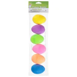 Easter Unlimited Classic Bright Jumbo Eggs - 6 Each