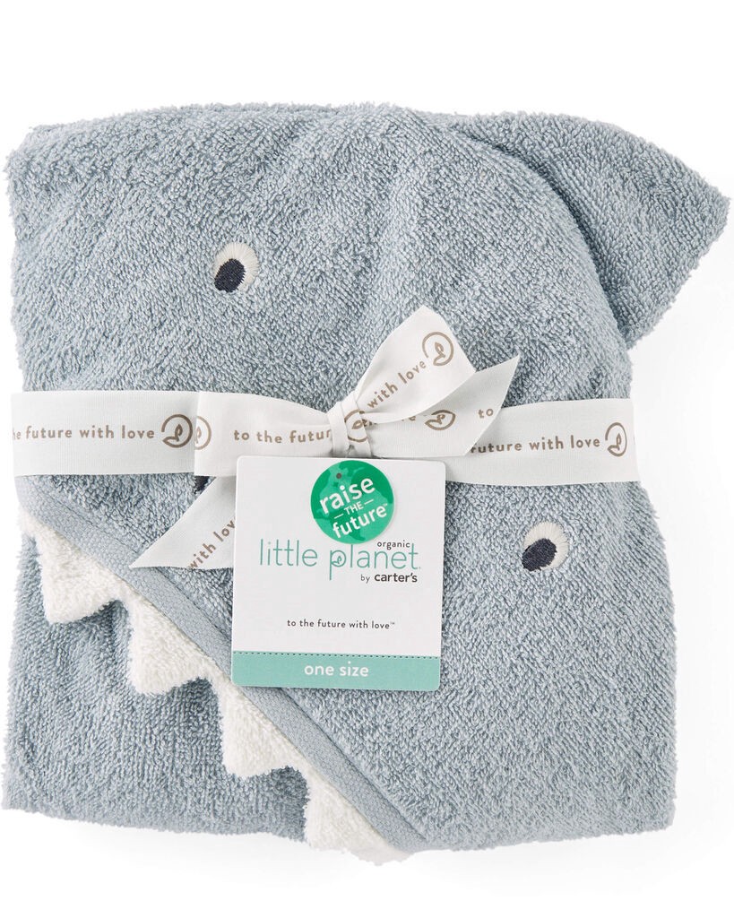 slide 2 of 4, Carter's Just One You Little Planet Hooded Character Towel - Shark, 1 ct