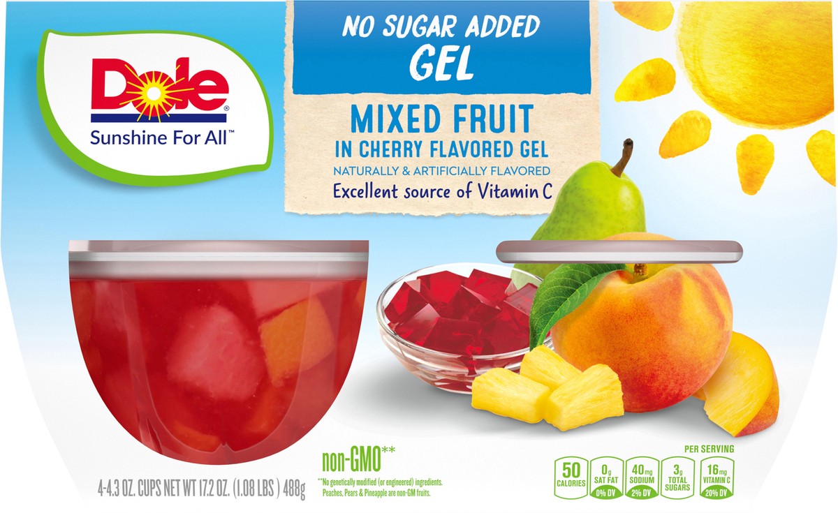 slide 6 of 9, Dole Mixed Fruit, 4 ct