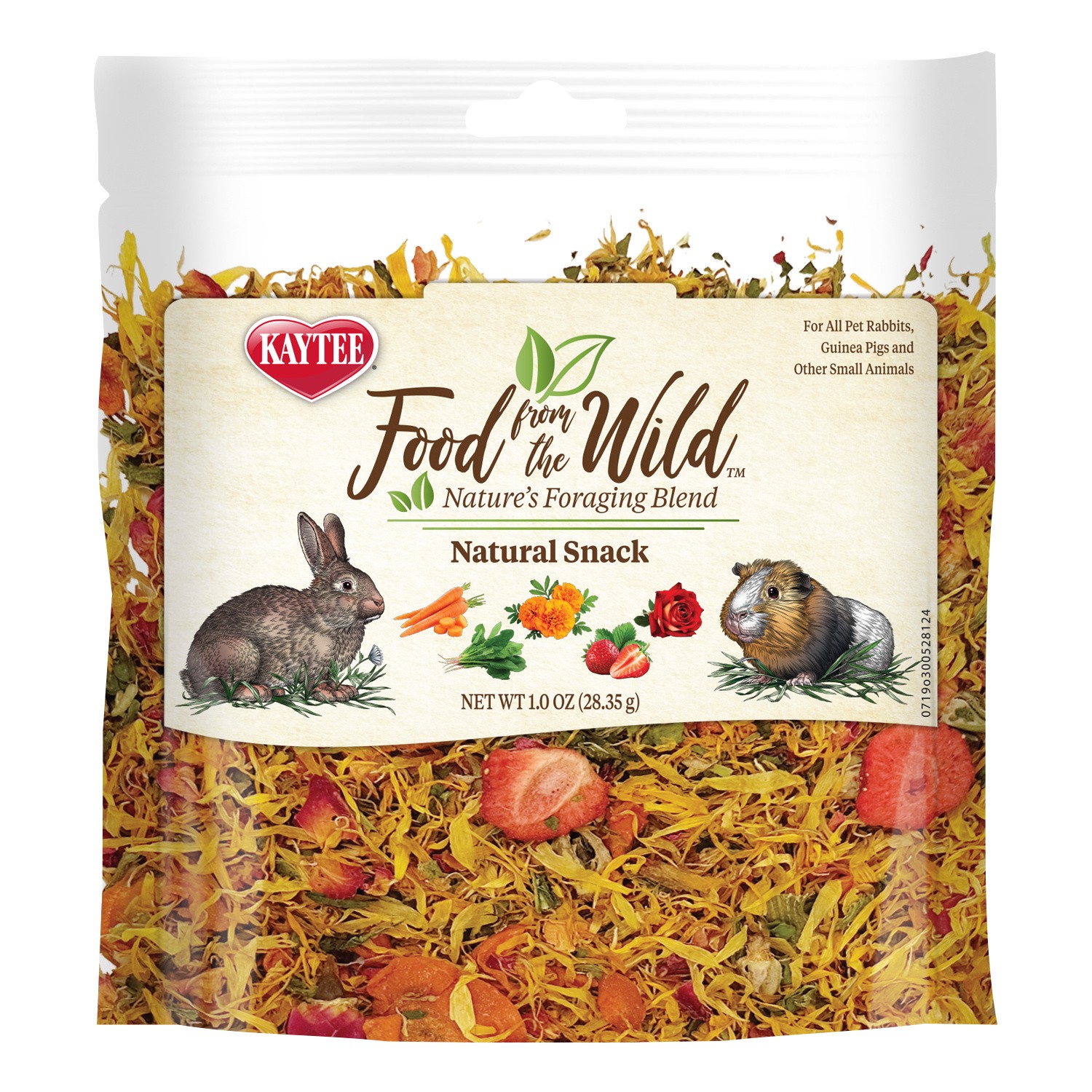 slide 3 of 10, Kaytee Food From the Wild Natural Snack Rabbit and Guinea Pig 1 Ounce, 1 ct