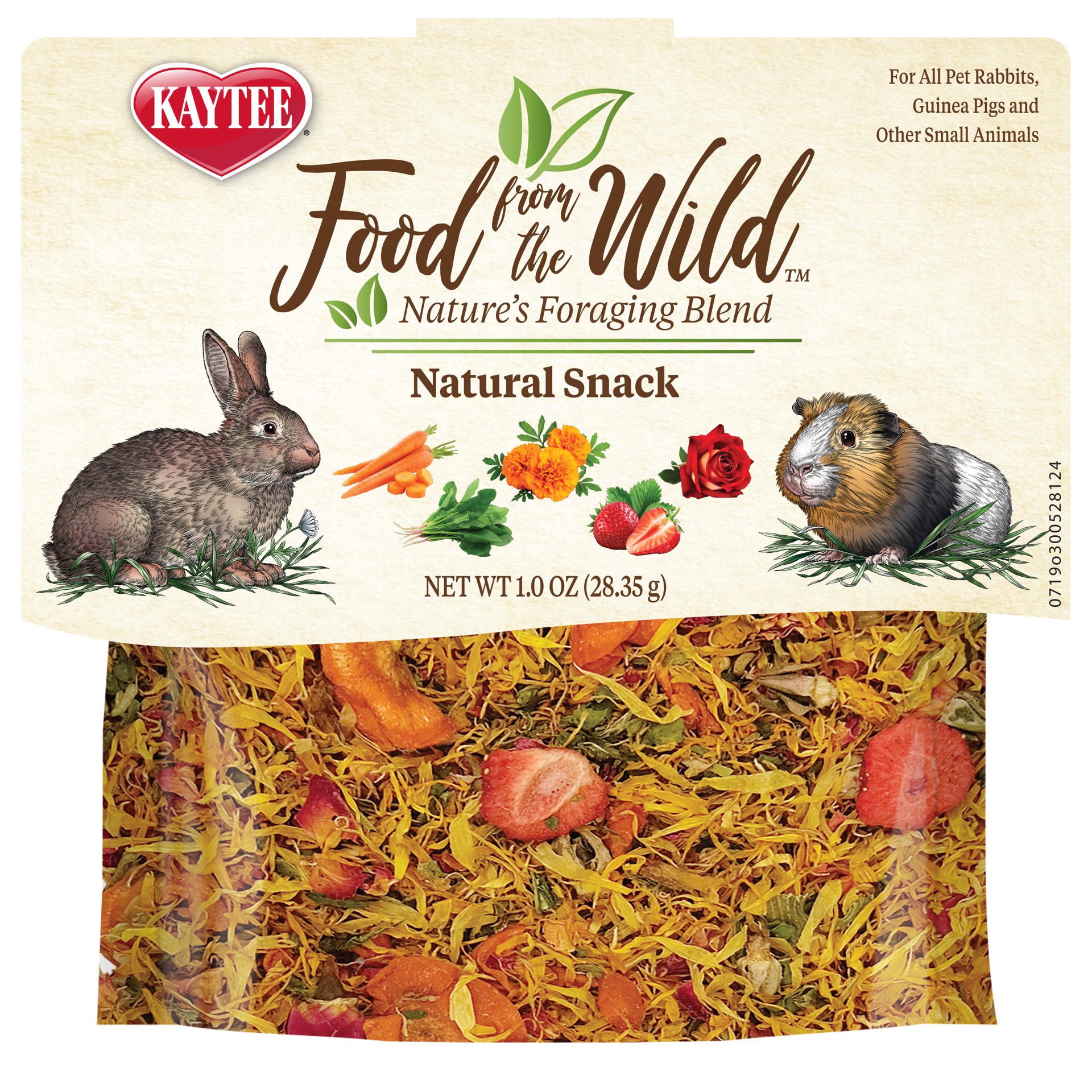 slide 1 of 10, Kaytee Food From the Wild Natural Snack Rabbit and Guinea Pig 1 Ounce, 1 ct