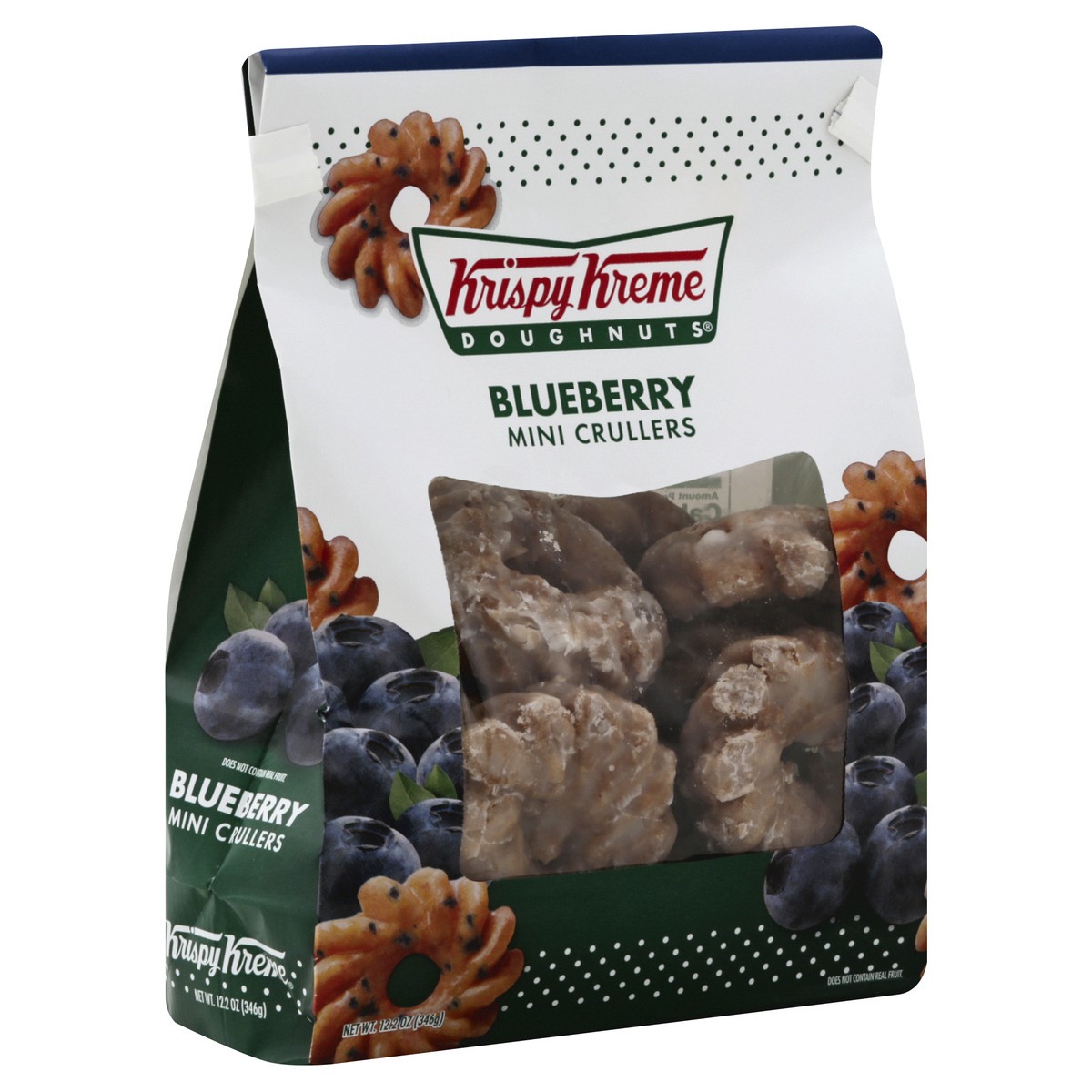 slide 10 of 13, Krispy Kreme Donuts Blueberry Mini Crullers, 12 oz