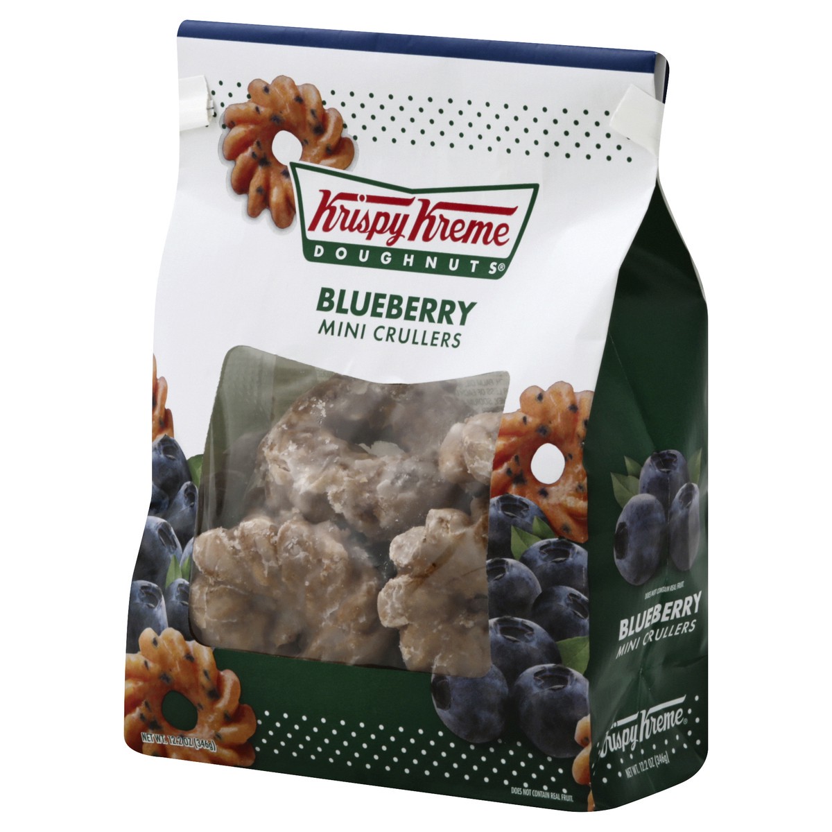 slide 6 of 13, Krispy Kreme Donuts Blueberry Mini Crullers, 12 oz