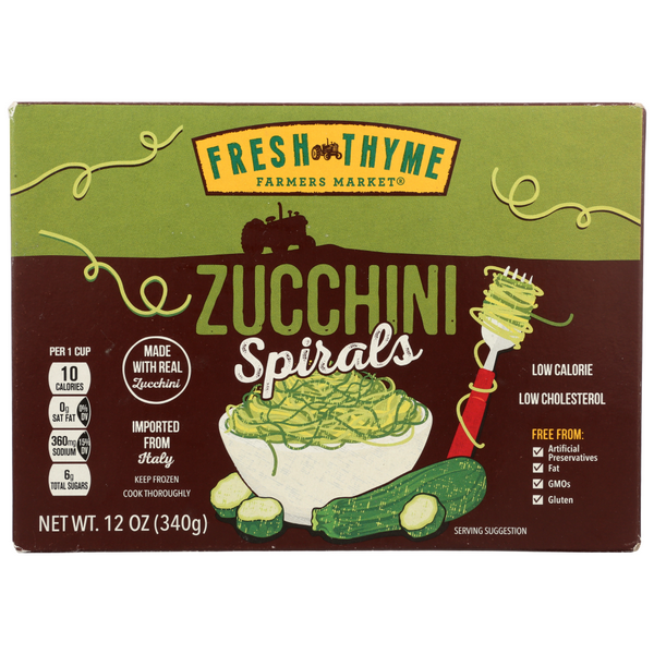 slide 1 of 1, Fresh Thyme Zucchini Spiral Spaghetti, 12 oz