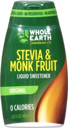 Whole Earth Sweetener Co. Sweetener Co. Stevia & Monk Fruit Original Liquid Sweetener 1.62 oz