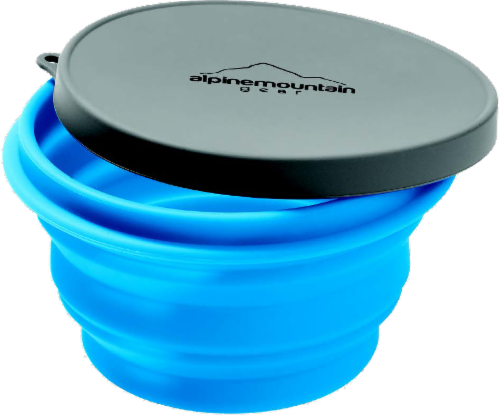 slide 1 of 1, Alpine Mountain Gear Collapsible Container With Lid - Blue, LG