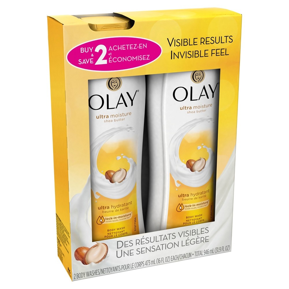 slide 4 of 5, Olay Ultra Moisture Shea Butter Body Wash, 31.9 fl oz