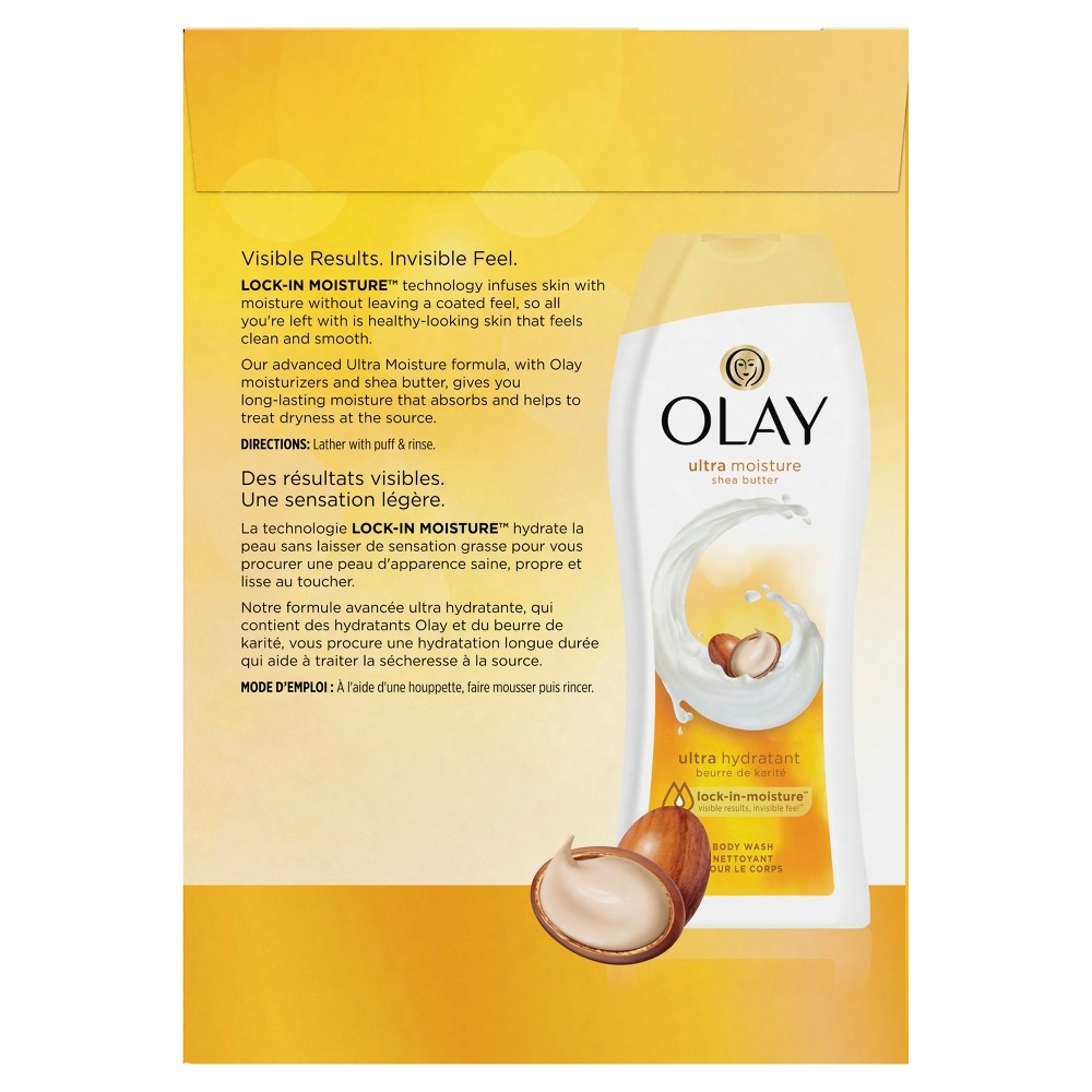 slide 5 of 5, Olay Ultra Moisture Shea Butter Body Wash, 31.9 fl oz