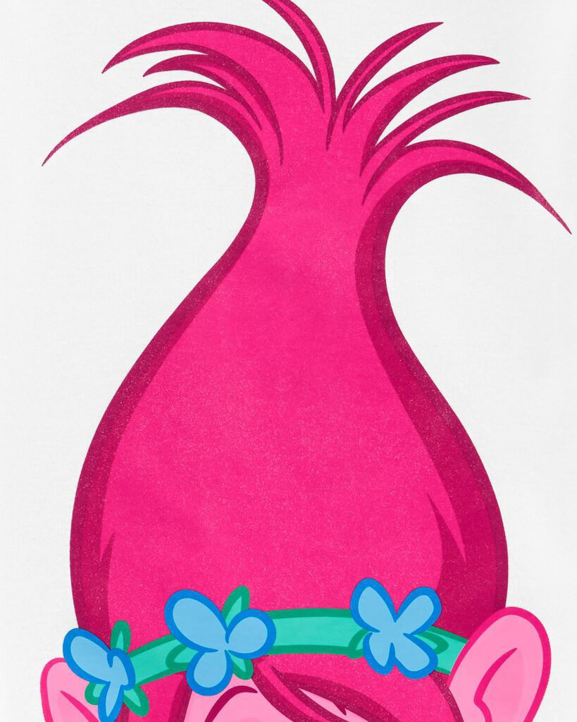 slide 2 of 2, Carter's Carters Kid 2-Piece Trolls 100% Snug Fit Cotton Pajamas White 7, 2 pc