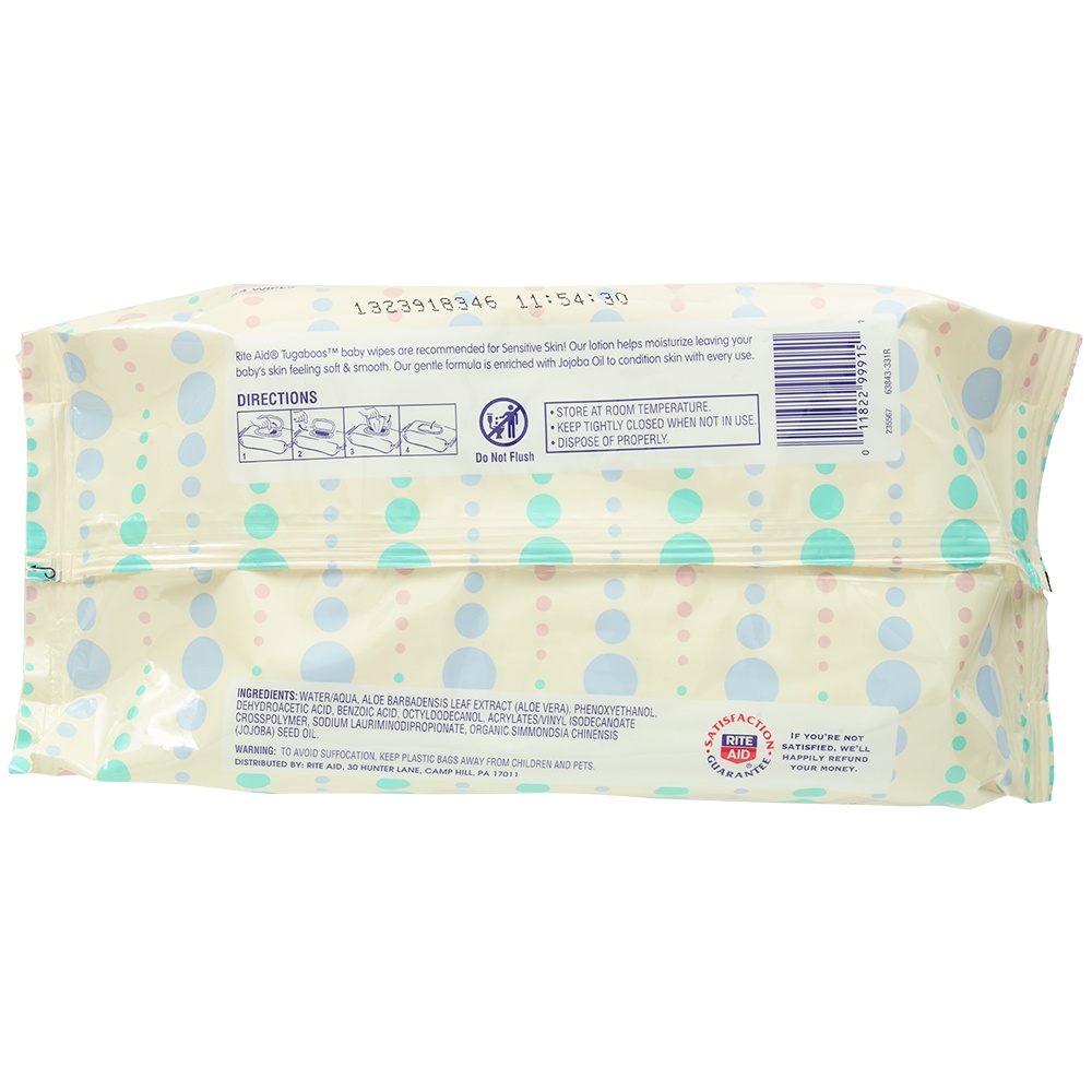 slide 2 of 3, Rite Aid Tugaboos Baby Wipes, Scented, 64 ct