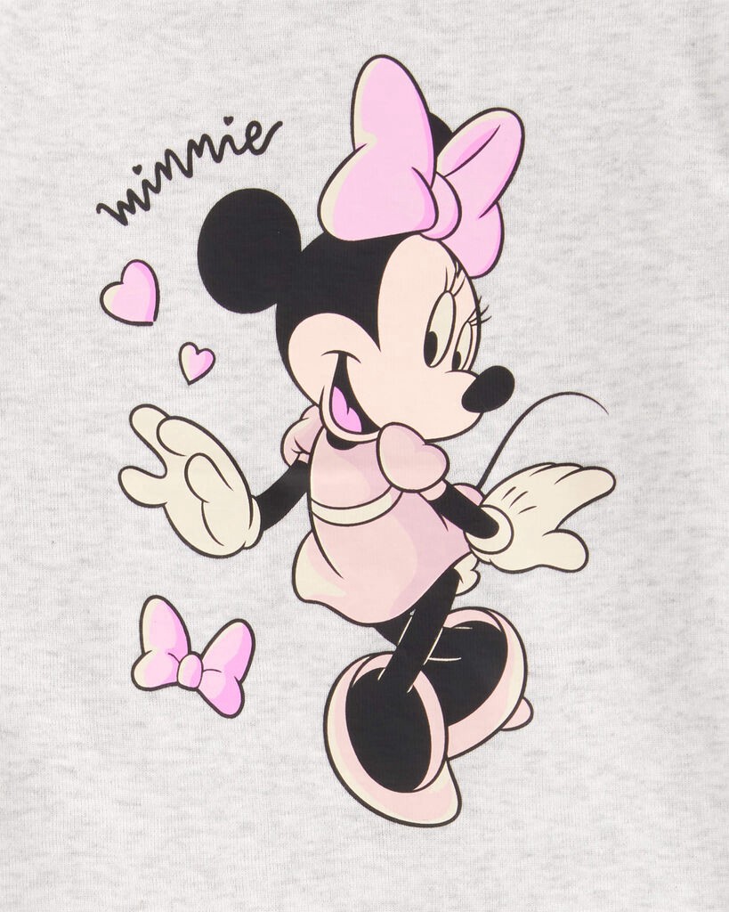 slide 2 of 2, Carter's Toddler 2-Piece Minnie Mouse 100% Snug Fit Cotton Pajamas Grey/Pink 3T, 2 pc