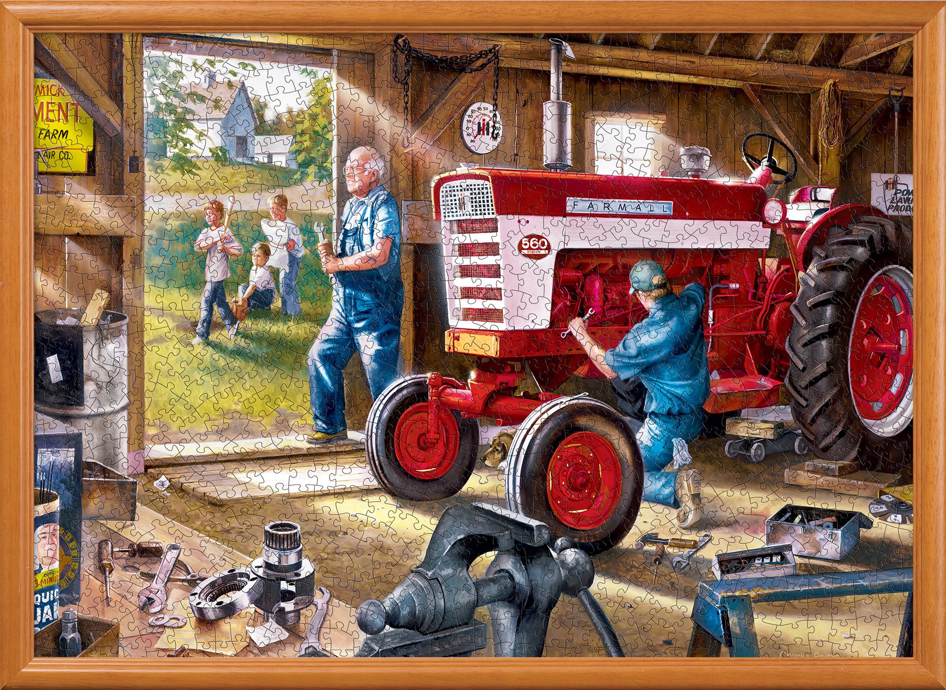 slide 4 of 6, Masterpieces Case IH/Farmall - Red Power 1000 Piece Puzzle, 1 ct