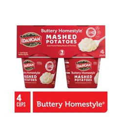 Idahoan Buttery Homestyle Mashed Potatoes Cup 4-pack